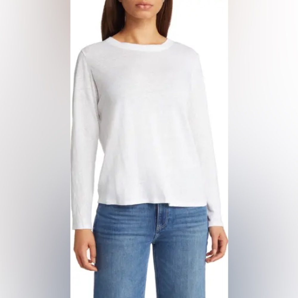 Eileen Fisher organic linen tshirt